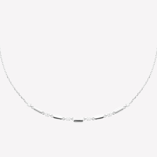 Smeraldo Kette silber