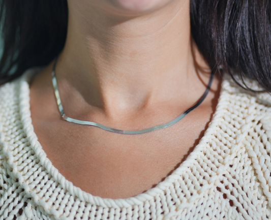 Smeraldo Kette silber