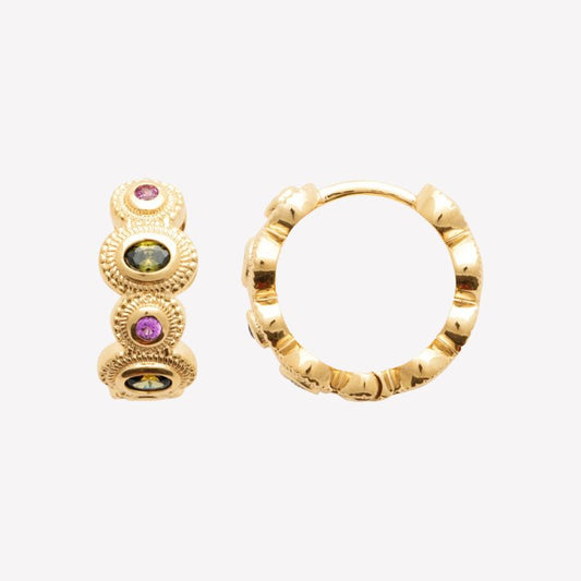 Smeraldo Kreolen Ohrringe gold