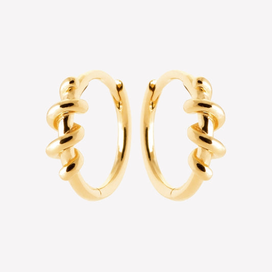 Smeraldo Kreolen Ohrringe gold