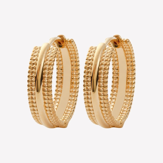 Smeraldo Kreolen Ohrringe gold