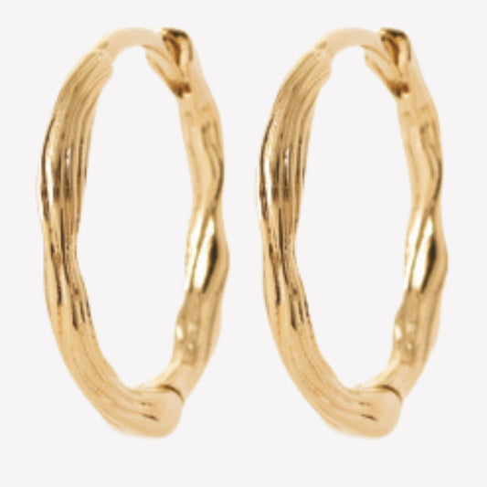 Smeraldo Kreolen Ohrringe gold