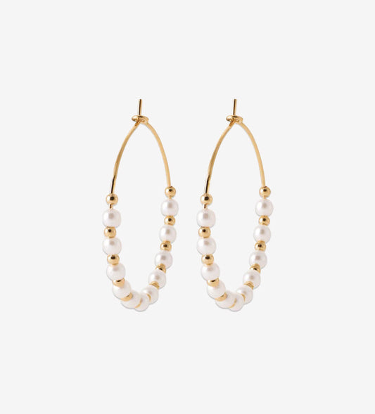 Smeraldo Kreolen Ohrringe gold