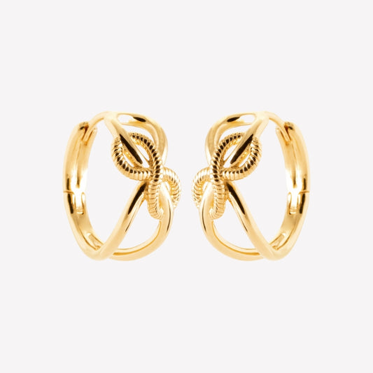 Smeraldo Kreolen Ohrringe gold