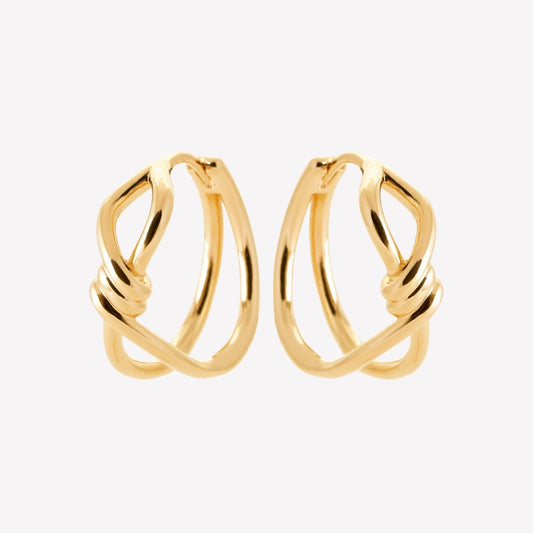 Smeraldo Kreolen Ohrringe gold