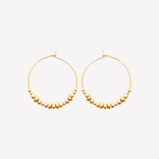 Smeraldo Kreolen Ohrringe gold