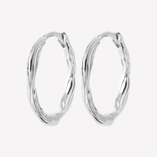 Smeraldo Kreolen Ohrringe silber