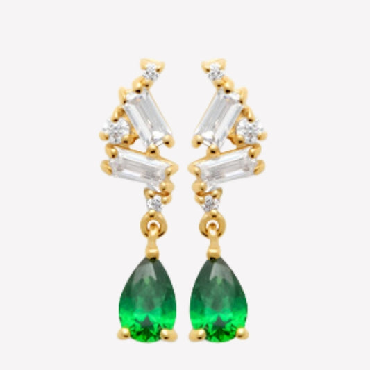 Smeraldo Ohrstecker Ohrringe gold, grün