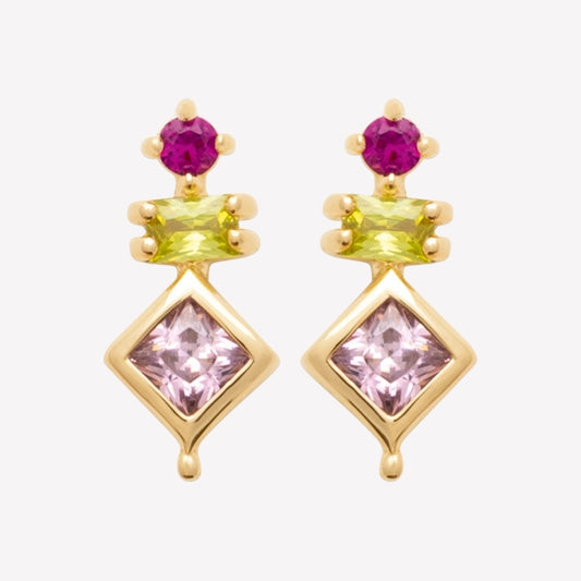 Smeraldo Ohrstecker Ohrringe gold