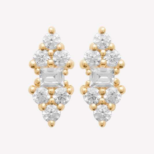 Smeraldo Ohrstecker Ohrringe gold