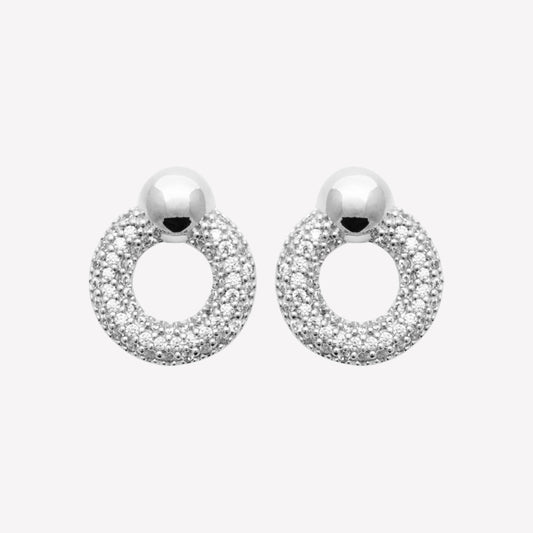 Smeraldo Ohrstecker Ohrringe silber