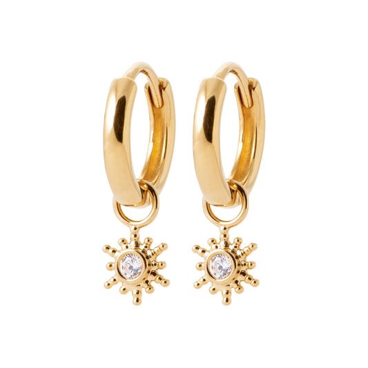 Smeraldo Kreolen Ohrringe gold