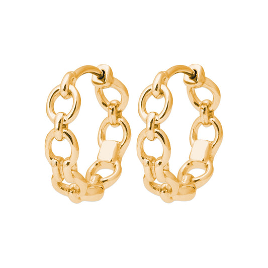 Smeraldo Kreolen Ohrringe gold