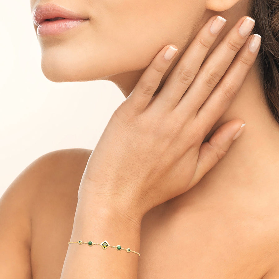Smeraldo Armbänder Armkette Adriana gold