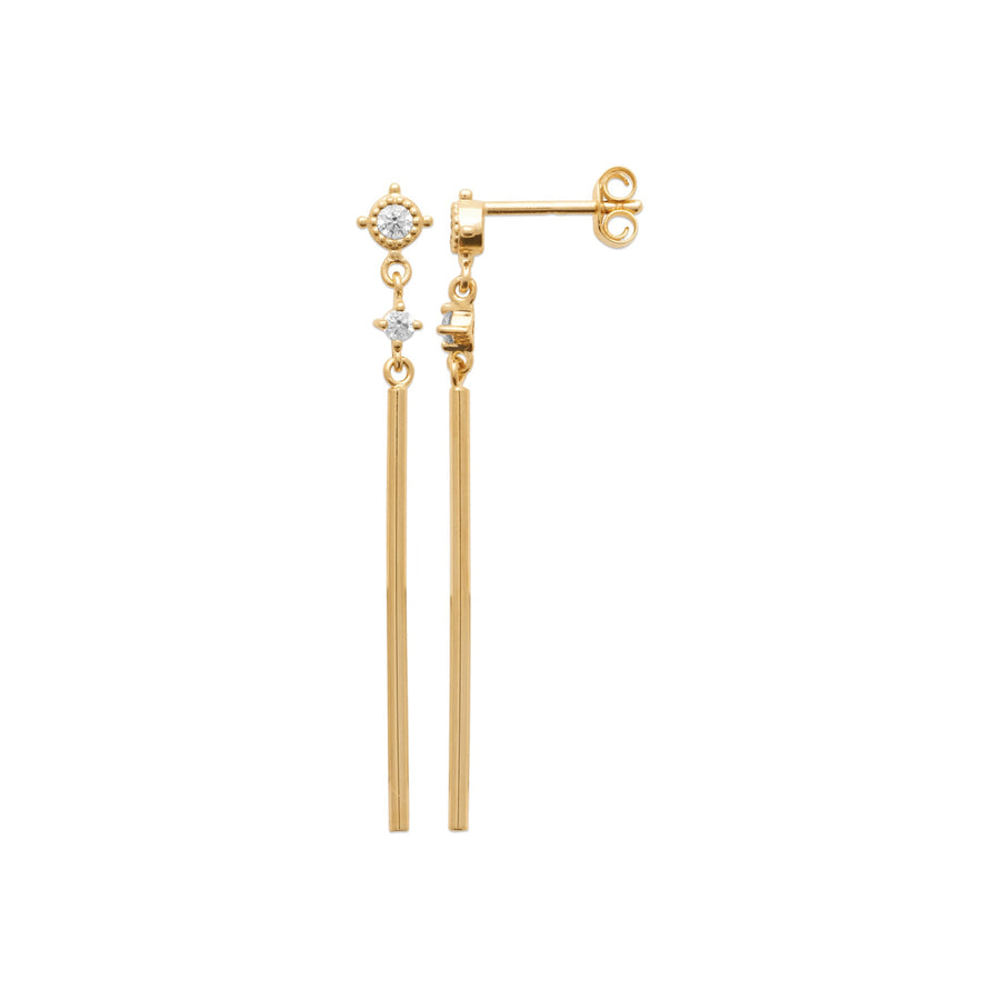 Smeraldo Hängende Ohrringe Ohrringe Nivia gold