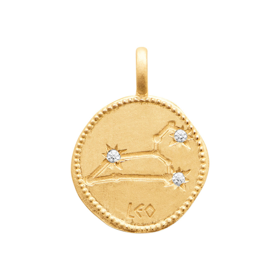 Smeraldo Kette Kette Sternzeichen mit Zirkoniasteinen Löwe gold