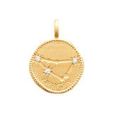 Smeraldo Kette Kette Sternzeichen mit Zirkoniasteinen Steinbock gold
