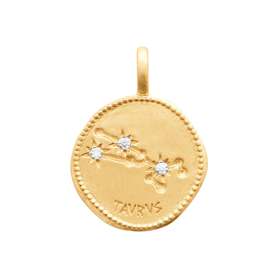 Smeraldo Kette Kette Sternzeichen mit Zirkoniasteinen Stier gold