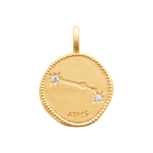 Smeraldo Kette Kette Sternzeichen mit Zirkoniasteinen Widder gold