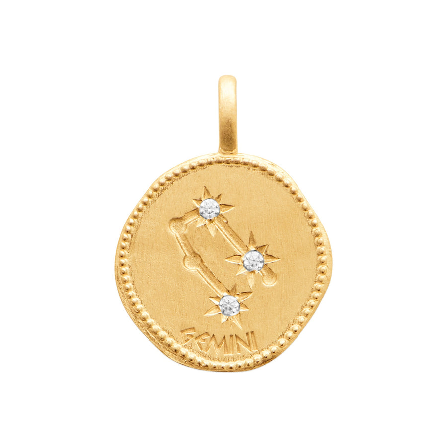 Smeraldo Kette Kette Sternzeichen mit Zirkoniasteinen Zwilling gold