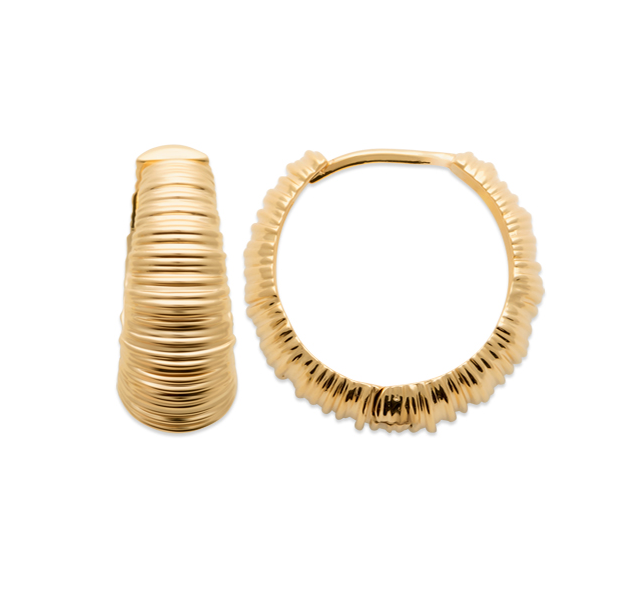 Smeraldo Kreolen Ohrringe Kreole Palmaria gold