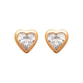 Smeraldo Ohrstecker Ohrringe Ohrstecker Cuore gold