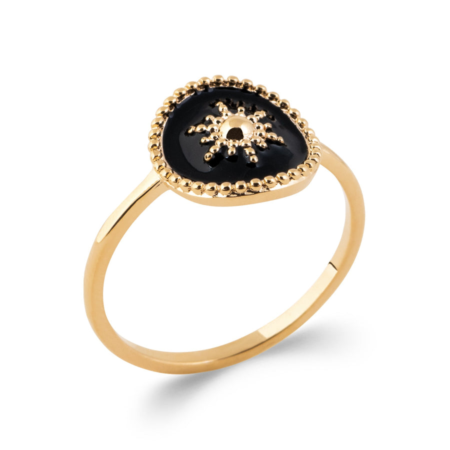 Smeraldo Ringe Ring Sole gold schwarz